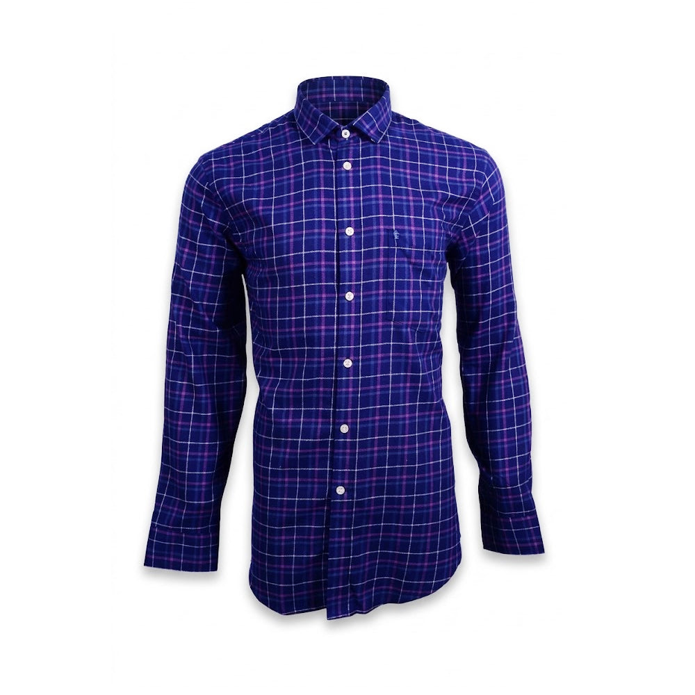 IZOD MEN L/S DRESS SHIRT 1797593 NVY M (IR) Default Title - MamasJan mens wear