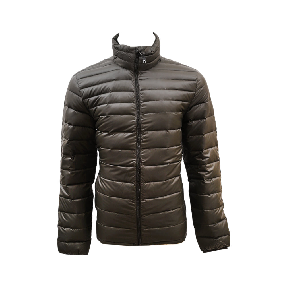 HEAT 32 MEN L/S PUFFER JACKET T4FM6055DRT GRN S IRW Default Title - MamasJan mens wear