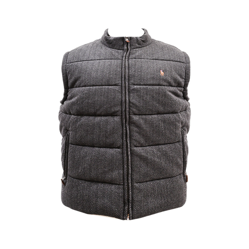 RL MEN S/L PUFFER JACKET 704002 GRY M (IRW) S - MamasJan mens wear