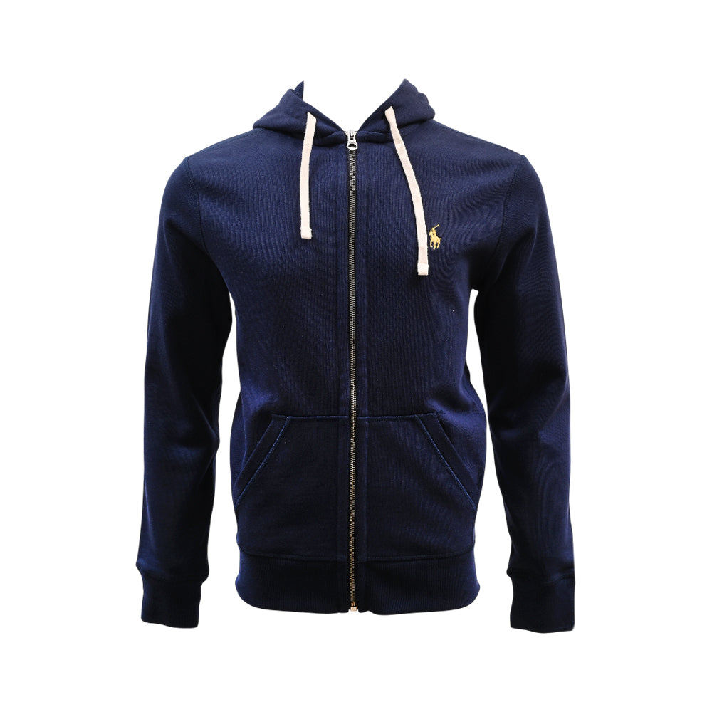 RL MEN L/S ZIPPER HOODIE 546001 NSVY M (IRW) M - MamasJan mens wear