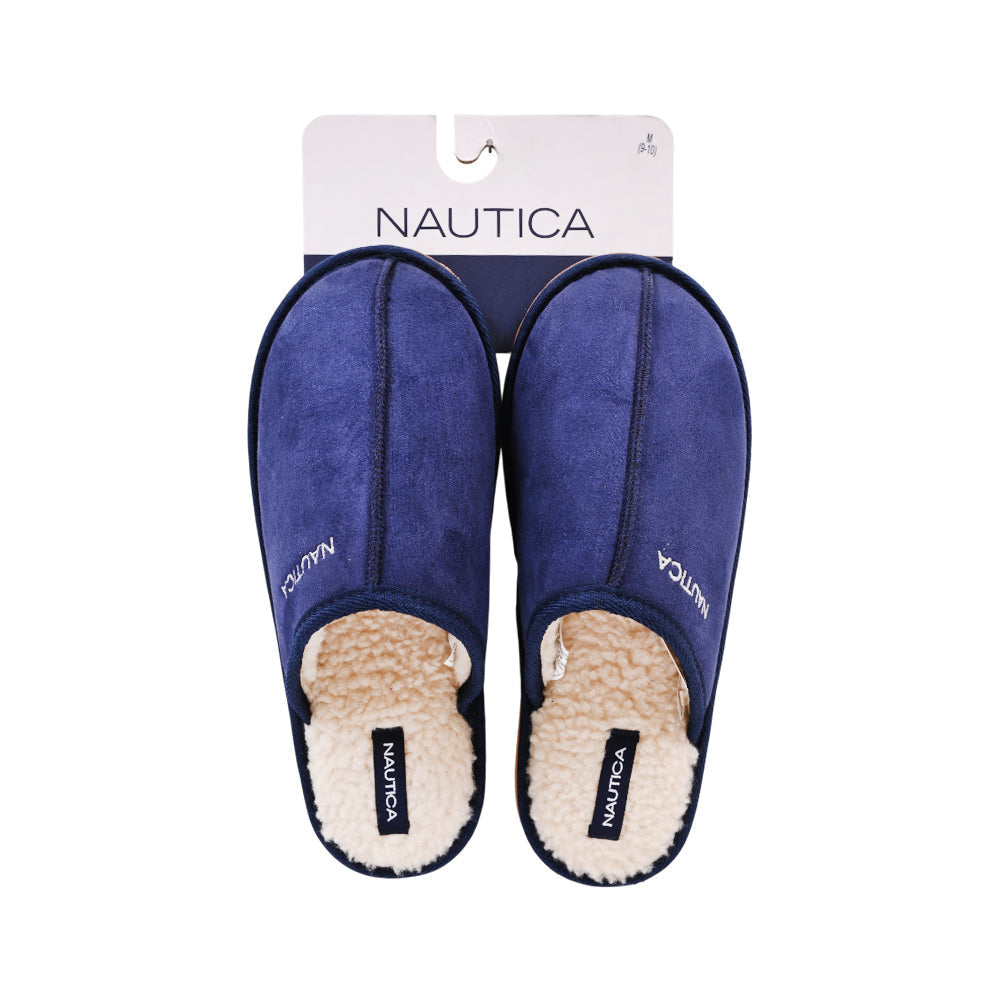NAUTICA MEN WARM SLIPPERS CN972 NVY L (IRW) S - MamasJan mens wear