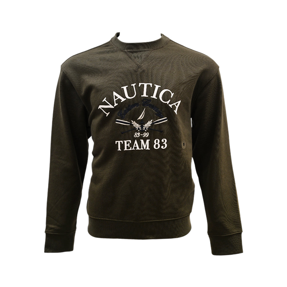 NAUTICA MEN L/S SWEATSHIRT KR5870 GRN L (IRW) M - MamasJan mens wear
