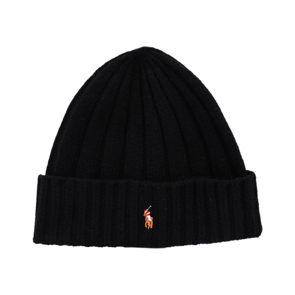 RL BEANIE PP0054 BLK (IRW) Default Title - MamasJan mens wear