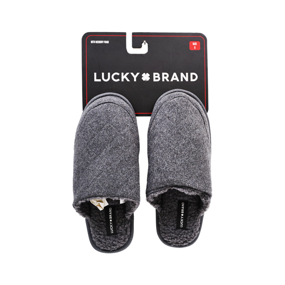 LUCKY BRAND MENS WARM SLIPPERS GRY L (IRW) M - MamasJan mens wear