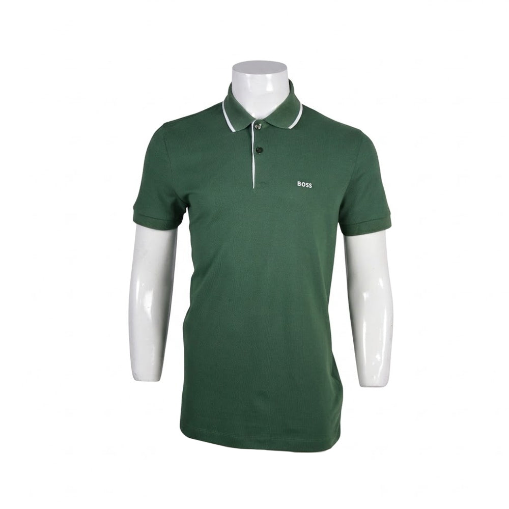 HB MEN S/S POLO SHIRT 50268712 GRN M (IRS) S - MamasJan mens wear