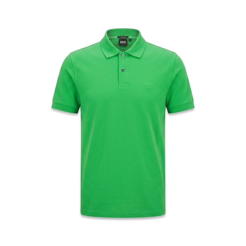 HB MEN S/S POLO SHIRT 50501942 GRN L (IRS) Default Title - MamasJan mens wear
