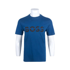 HB MEN S/S R.NECK SHIRT 50525208 BLU S (IRS) L - MamasJan mens wear