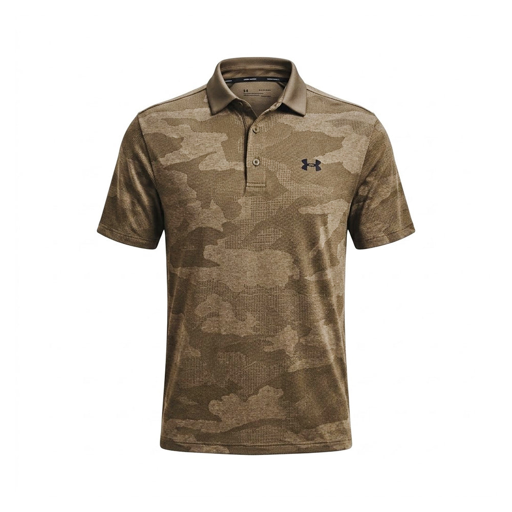 UA MEN S/S POLO SHIRT 1387342 CAMO L (IRS) Default Title - MamasJan mens wear