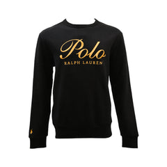 RL MEN L/S SWEAT SHIRT 937001 BLK M (IRW) Default Title - MamasJan mens wear