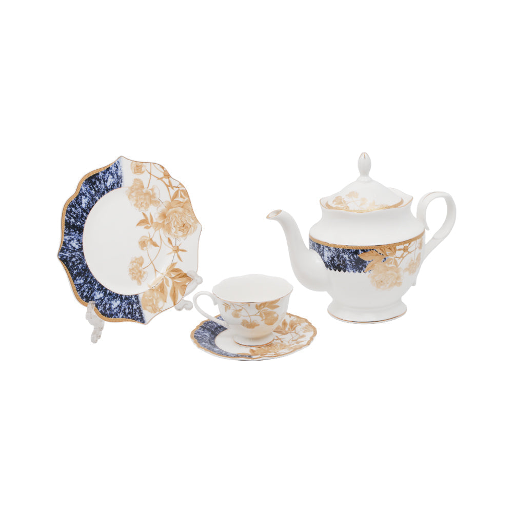 TEA SET 24 PC PORCELAIN 11839A MS Default Title - MamasJan Crockery