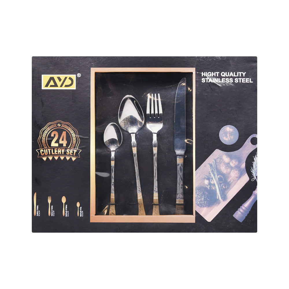 CUTLERY SET 24PC AYD F Default Title - MamasJan Crockery