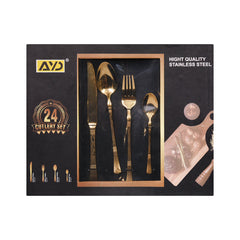 CUTLERY SET 24PC AYD G Default Title - MamasJan Crockery