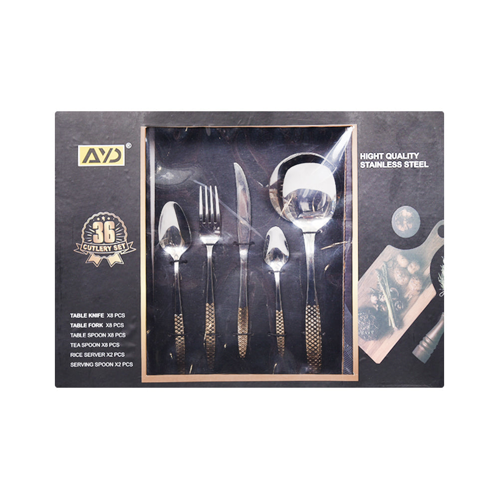 CUTLERY SET 36PC AYD C Default Title - MamasJan Crockery