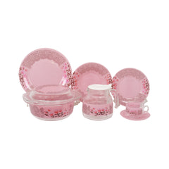 DINNER SET 71PC LUMINARC AIKA PINK K7136 Default Title - MamasJan Crockery