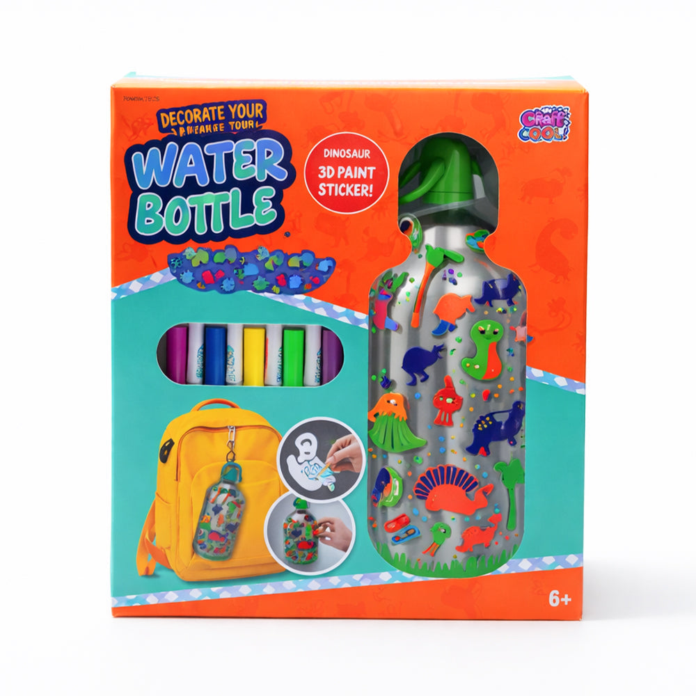 JX20431-2 WATER BOTTLE 3D DINO PAINT IR Default Title - MamasJan Toys