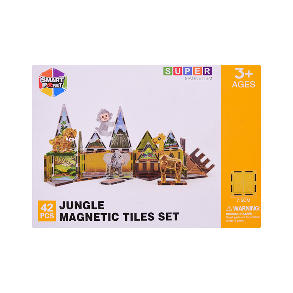 S-2006 JUNGLE MAGNETIC BLOCKS 42PC IR Default Title - MamasJan Toys