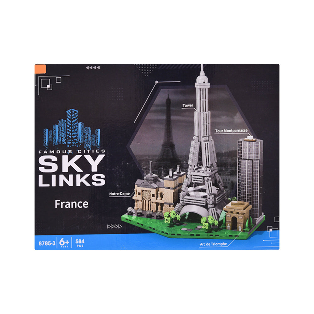 8785-3 SKY LINKS FRANCE BLOCKS SET 584PC IR Default Title - MamasJan Toys