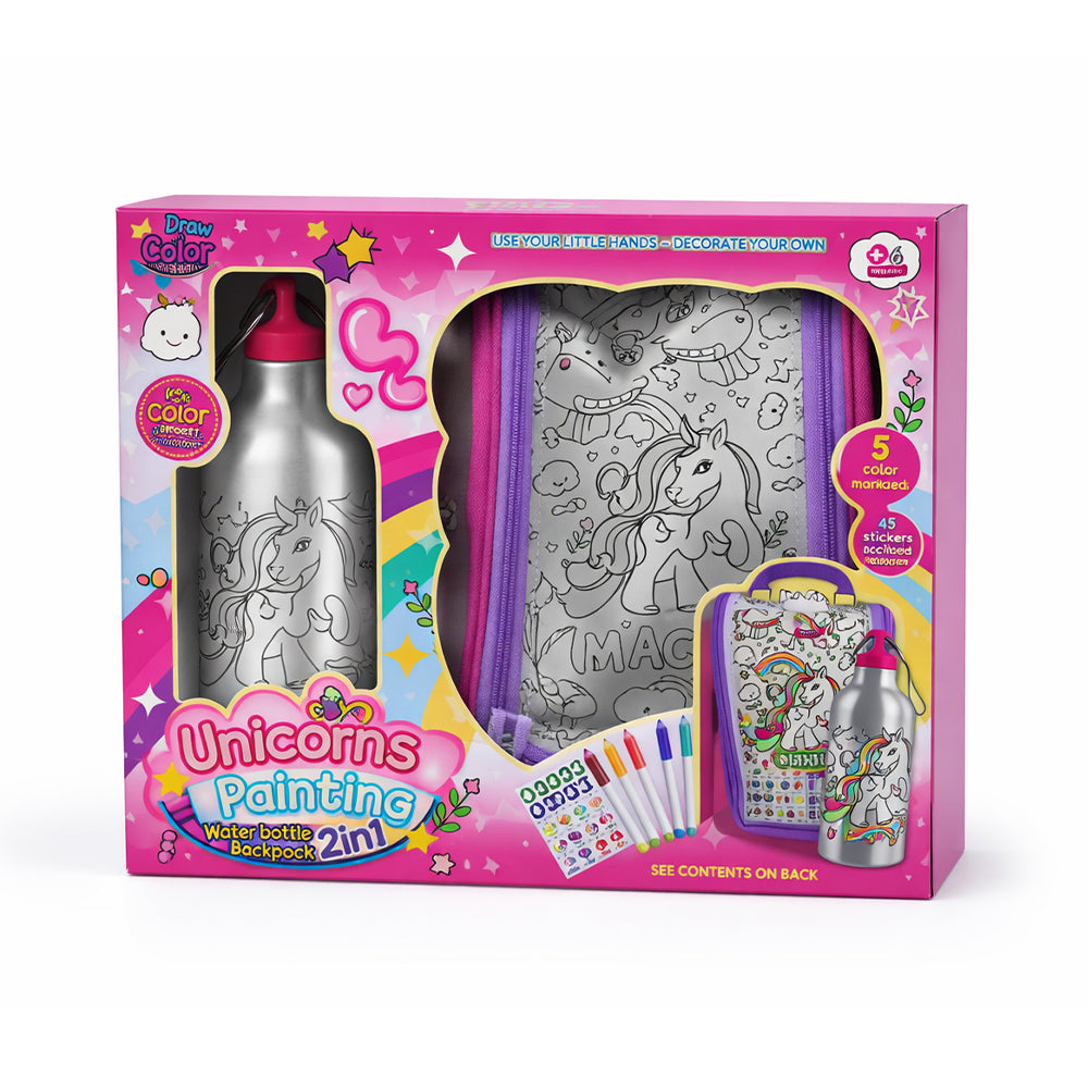 JX20428 DIY PAINTING SET UNICORN 2IN1 IR Default Title - MamasJan Toys