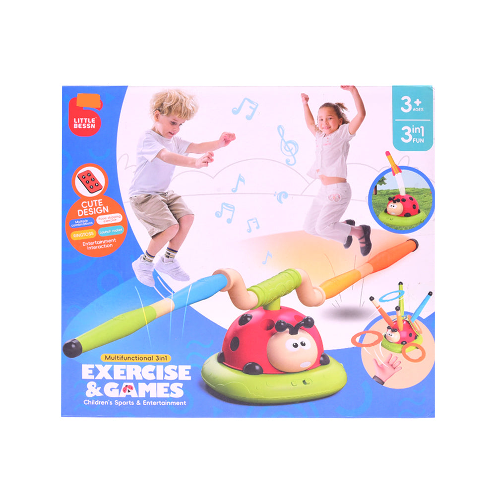 296-Y EXERCISE & GAMES SET 3IN1 IR Default Title - MamasJan Toys