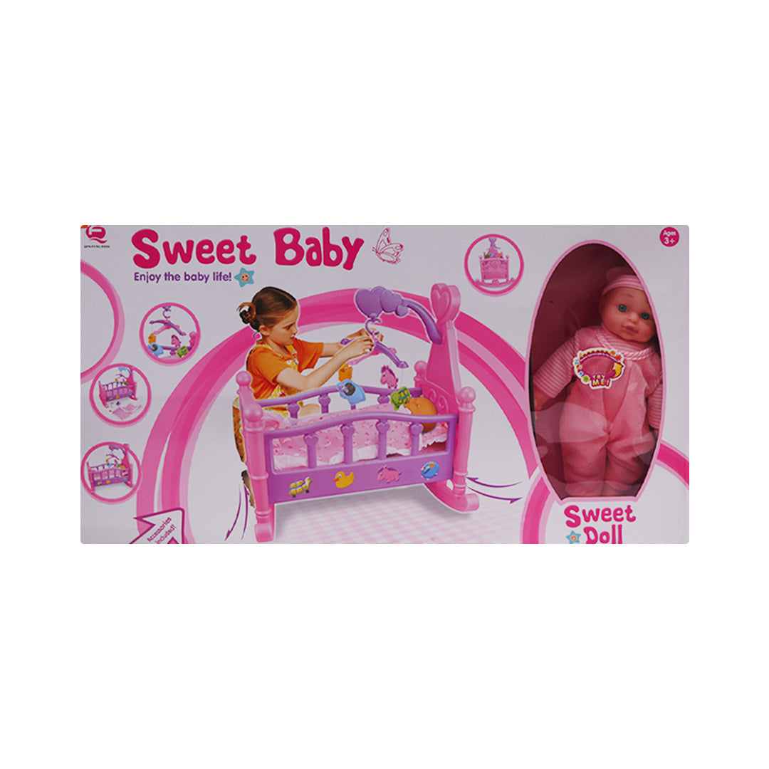 25800DA SWEET BABY DOLL BED IR Default Title - MamasJan Toys