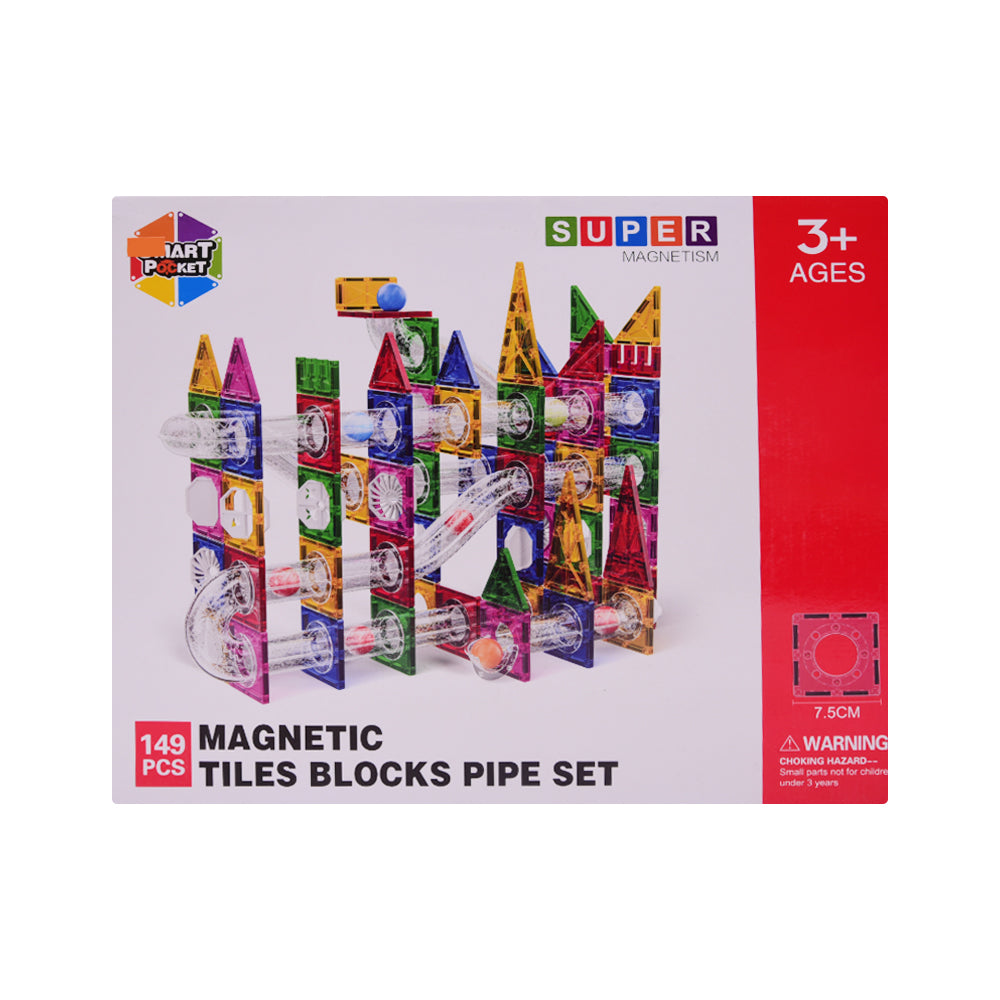 S-1081 SUPER MAGNETIC PIPES BLOCKS 149PC IR Default Title - MamasJan Toys