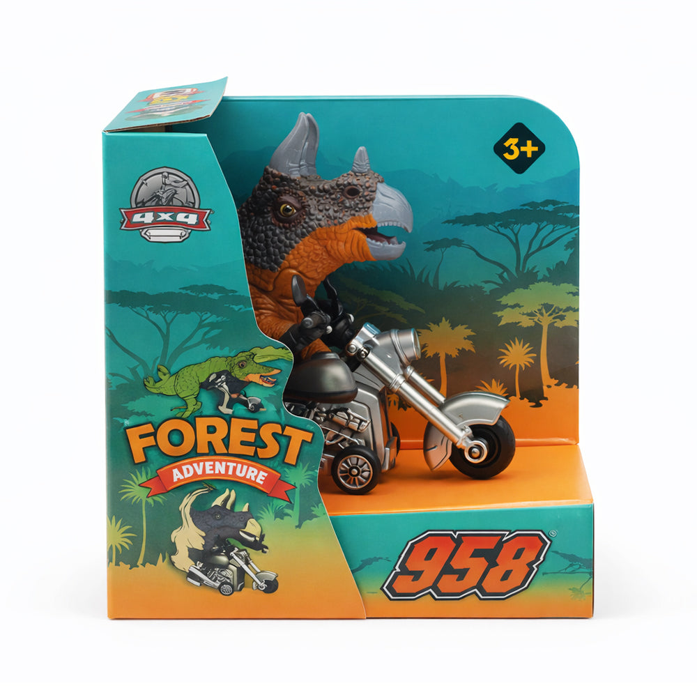 KZ958-1801G ANIMAL ON MOTORCYCLE IR Default Title - MamasJan Toys