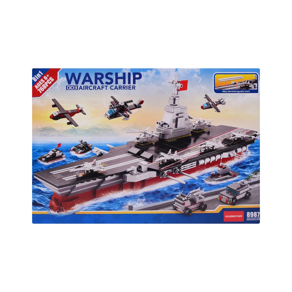 8987 WARSHIP AIRCRAFT BLOCKS SET 768PC IR Default Title - MamasJan Toys