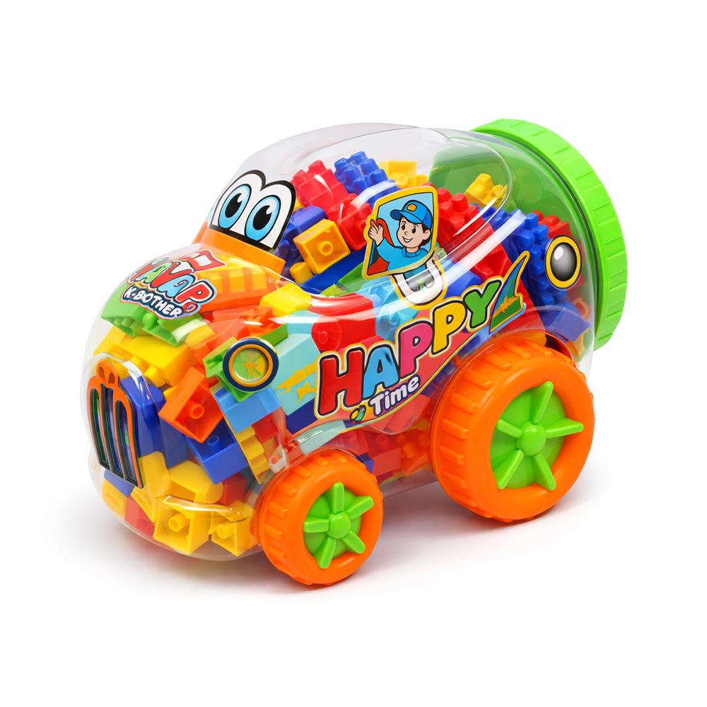 6113-3 HAPPY TIME CAR BLOCKS SET IR Default Title - MamasJan Toys