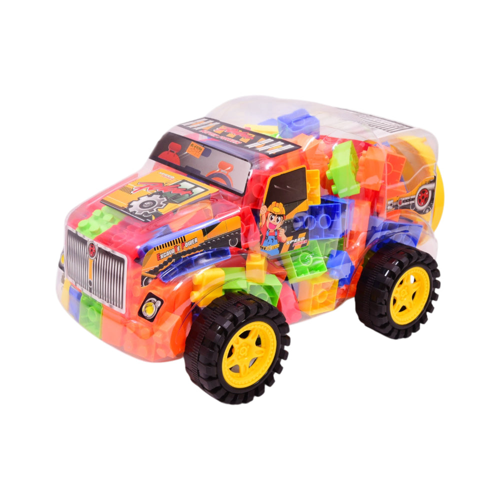 8332-1 SUPER POWER JEEP BLOCKS SET IR Default Title - MamasJan Toys
