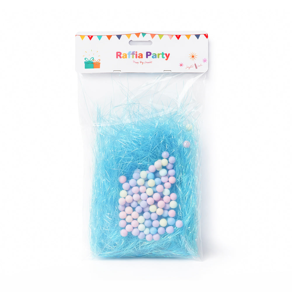 50707-13 RAFFIA PARTY PAPER FILAMENTS W-BEADS IR Default Title - MamasJan Toys