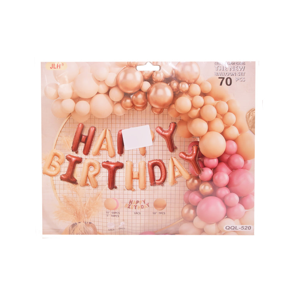 2/QQL-520 BIRTHDAY PARTY BALOONS 70PC IR Default Title - MamasJan Toys