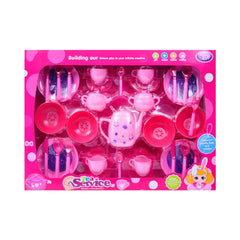 828K KITCHEN TEA SERVISE SET PINK Default Title - MamasJan Toys
