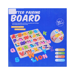 AI-24-224 WOODEN LETTER PAIRING BOARD Default Title - MamasJan Toys