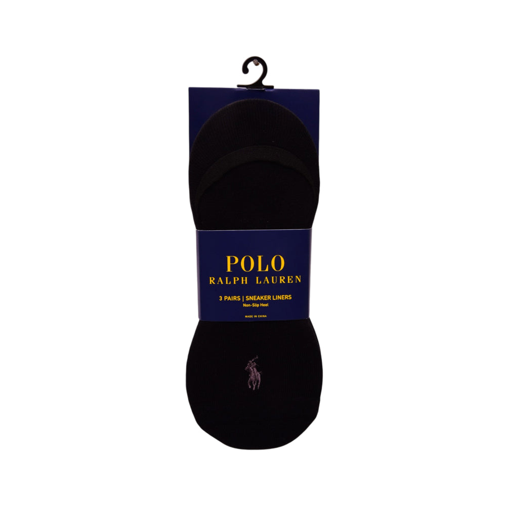RL LINER SOCKS P-3 8291PK BLK IR Default Title - MamasJan mens wear