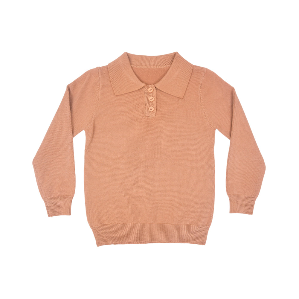 BOYS L/S SWEATER COLLAR SKIN IR-25 3-4 YEAR 25210-2 Default Title - MamasJan KidsWear