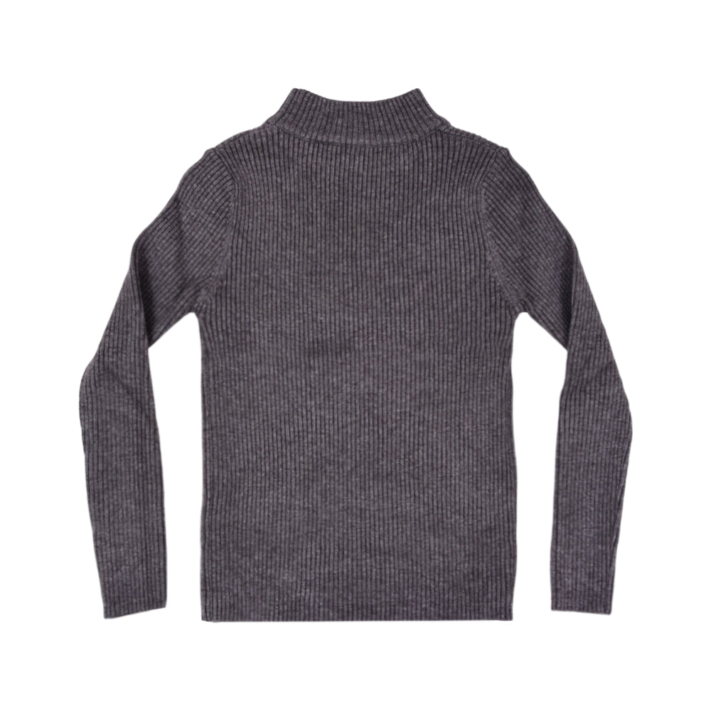 BOYS L/S ROUND NECK SWEATER D-GREY IR-25 3-4 YEAR 2105-18 Default Title - MamasJan KidsWear