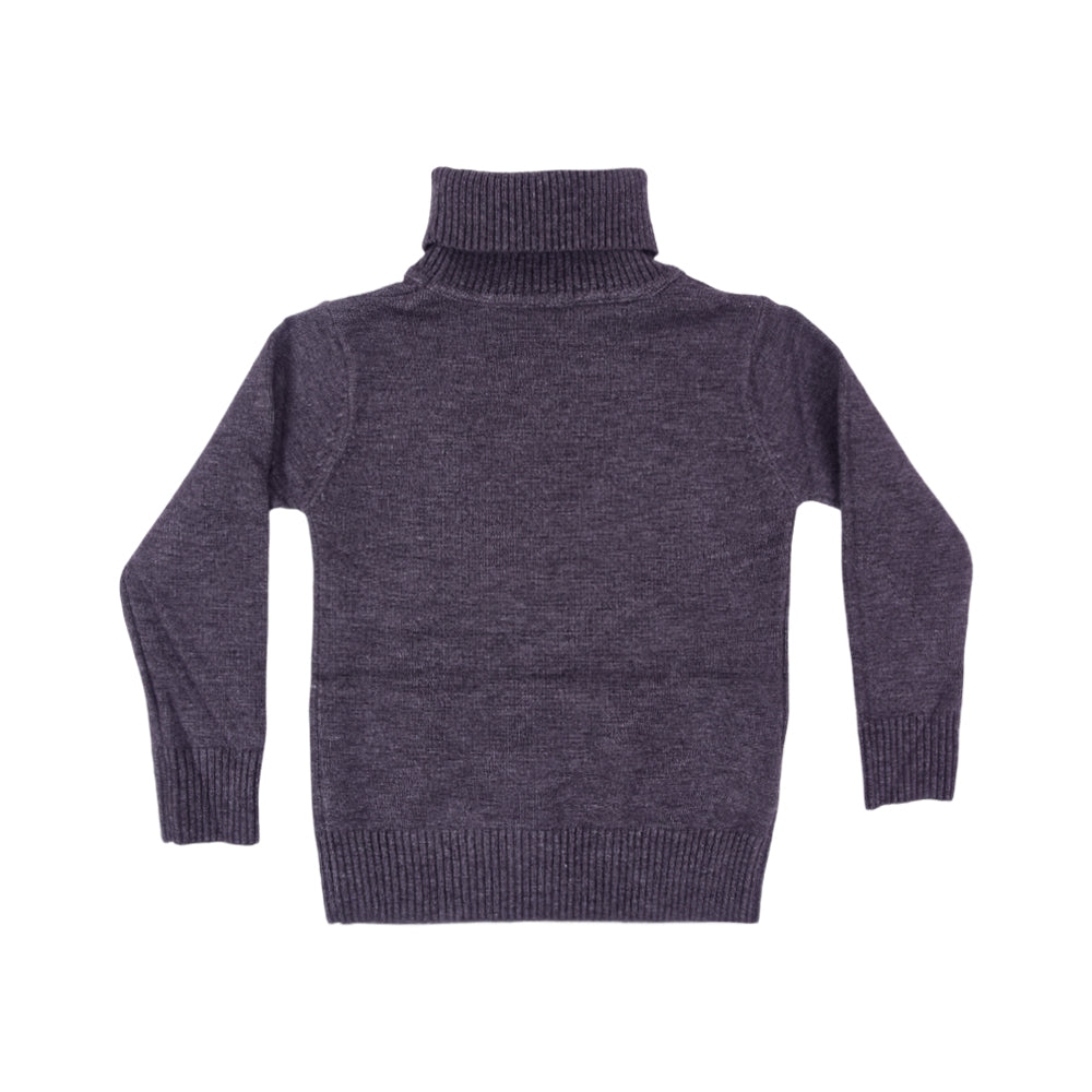 BOYS L/S HIGH NECK SWEATER D-GREY IR-25 7-8 YEAR 2101-17 Default Title - MamasJan KidsWear