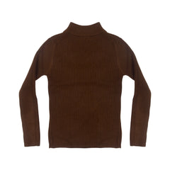 BOYS L/S ROUND NECK SWEATER BROWN IR-25 3-4 YEAR 2105-18 Default Title - MamasJan KidsWear