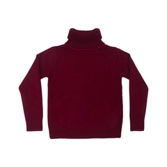 BOYS L/S HIGH NECK SWEATER MAROON IR-25 9-10 YEAR 2101-22 Default Title - MamasJan KidsWear