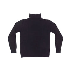 BOYS L/S HIGH NECK SWEATER BLACK IR-25 7-8 YEAR 2101-22 Default Title - MamasJan KidsWear