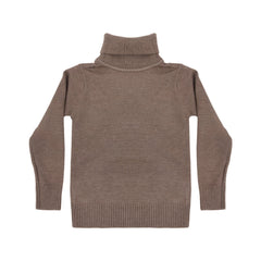BOYS L/S HIGH NECK SWEATER STEEL GREY IR-25 4-5 YEAR 2101-23 Default Title - MamasJan KidsWear