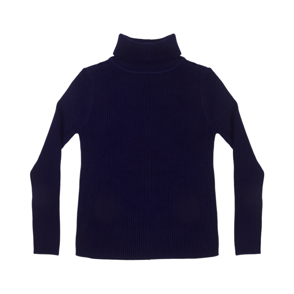BOYS L/S HIGH NECK SWEATER NAVY IR-25 6-7 YEAR 2100-37 Default Title - MamasJan KidsWear