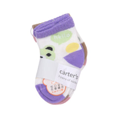 BABY SOCKS 3 PAIR PACK CARTERS IR-25 0-6M NO.4 Default Title - MamasJan KidsWear