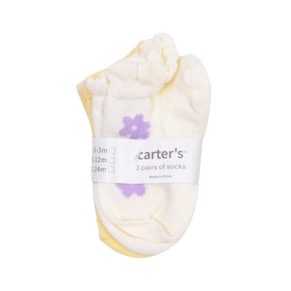 BABY SOCKS 3 PAIR PACK CARTERS IR-25 2-3 YEAR NO.6 Default Title - MamasJan KidsWear