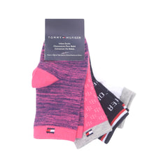 BABY SOCKS 4 PAIR PACK TOMMY HILFIER IR-25 6-12M NO.9 (Multi Colors) Default Title - MamasJan KidsWear