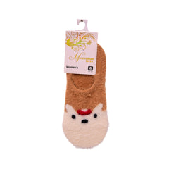 LADIES NO-SHOW WOOLEN SOCKS MIX 1P D101-25 Default Title - MamasJan mens wear