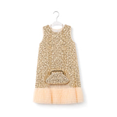 GIRLS S/L FANCY FROCK W-PURSE SKY BLU IR-25 12-18M VA1367 6-7 Year - MamasJan KidsWear