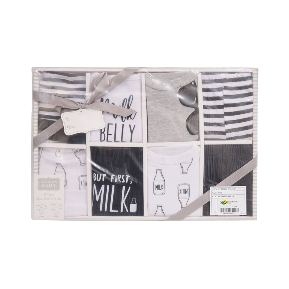 BABY 8PC GIFT SET BOX GREY IR-25 0-6M 77012 Default Title - MamasJan KidsWear