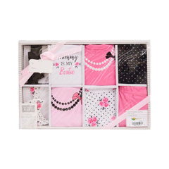 BABY 8PC GIFT SET BOX PINK IR-25 0-6M 77017 Default Title - MamasJan KidsWear