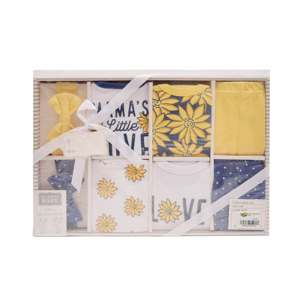 BABY 8PC GIFT SET BOX YELLOW IR-25 0-6M 23527 Default Title - MamasJan KidsWear